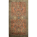 Hand Knotted Oriental Wool Carpet Traditional All Over Coral Sarouk Area Rug 4 9 X 2 6
