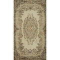 Hand Knotted Oriental Wool Carpet Transitional Beige Ivories Area Rug 6 9 X 3 8