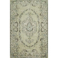 Hand Knotted Oriental Wool Carpet Transitional Beige Ivories Area Rug 8 9 X 5 9