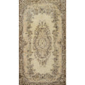 Hand Knotted Oriental Wool Carpet Transitional Beige Ivories Area Rug 6 11 X 3 10