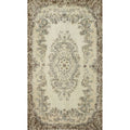 Hand Knotted Oriental Wool Carpet Transitional Beige Ivories Area Rug 6 8 X 3 10