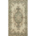 Hand Knotted Oriental Wool Carpet Transitional Beige Ivories Area Rug 7 0 X 3 9