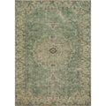 Hand Knotted Oriental Wool Carpet Transitional Green Anatolian Area Rug 8 10 X 6 4