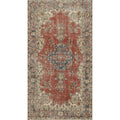 Hand Knotted Oriental Wool Carpet Transitional Red Anatolian Area Rug 6 11 X 3 9