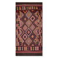 Hand Knotted Southwestern Turkish Kilim Rose Chocolate Persian Oriental Area Rug Wool Traditional Oriental Area Rug Palace