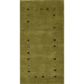 Hand Knotted Woolen Indian Tribal Gabbeh Oriental Area Rug Carpet 45 X 24