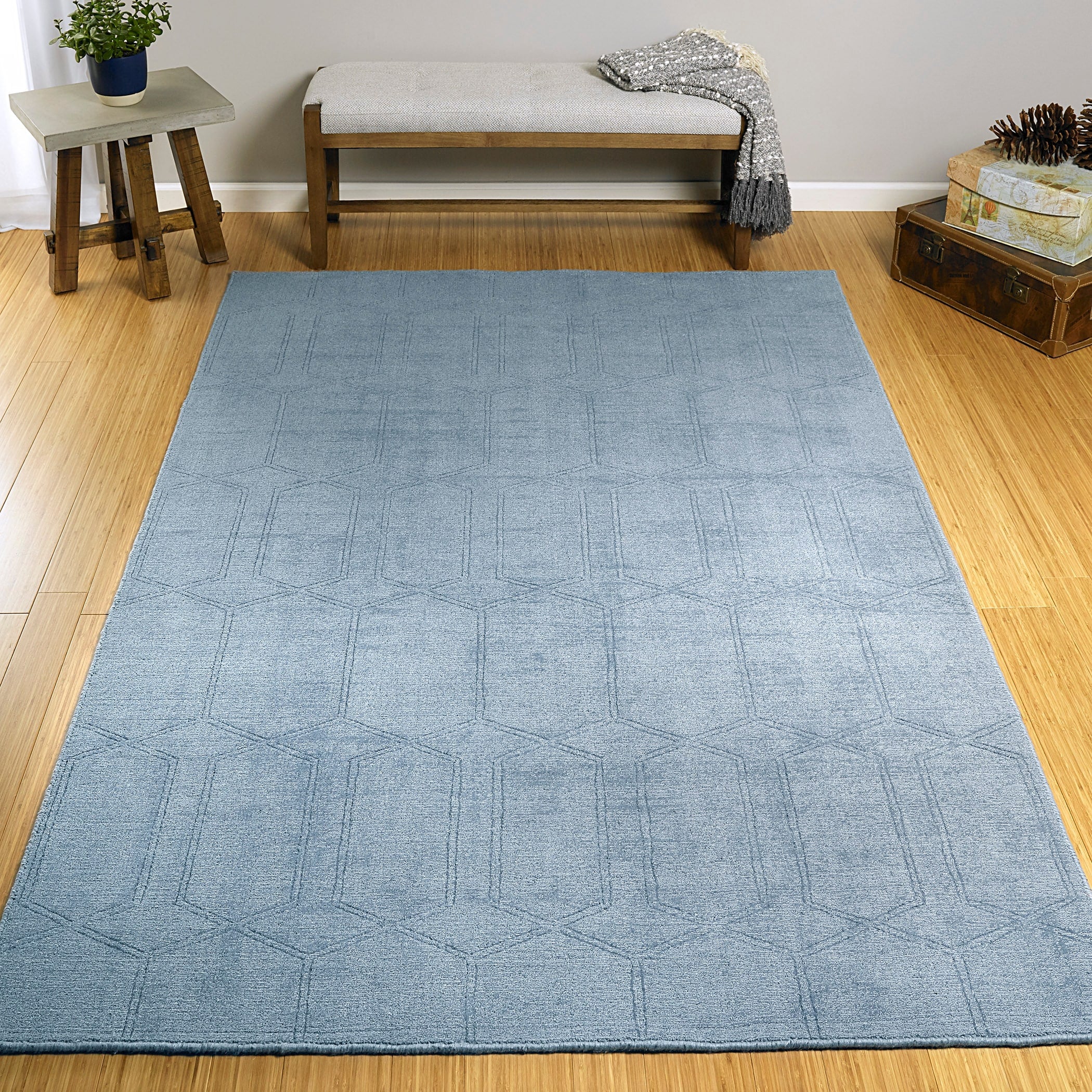 Hand Loomed Polyester Moravec Rug