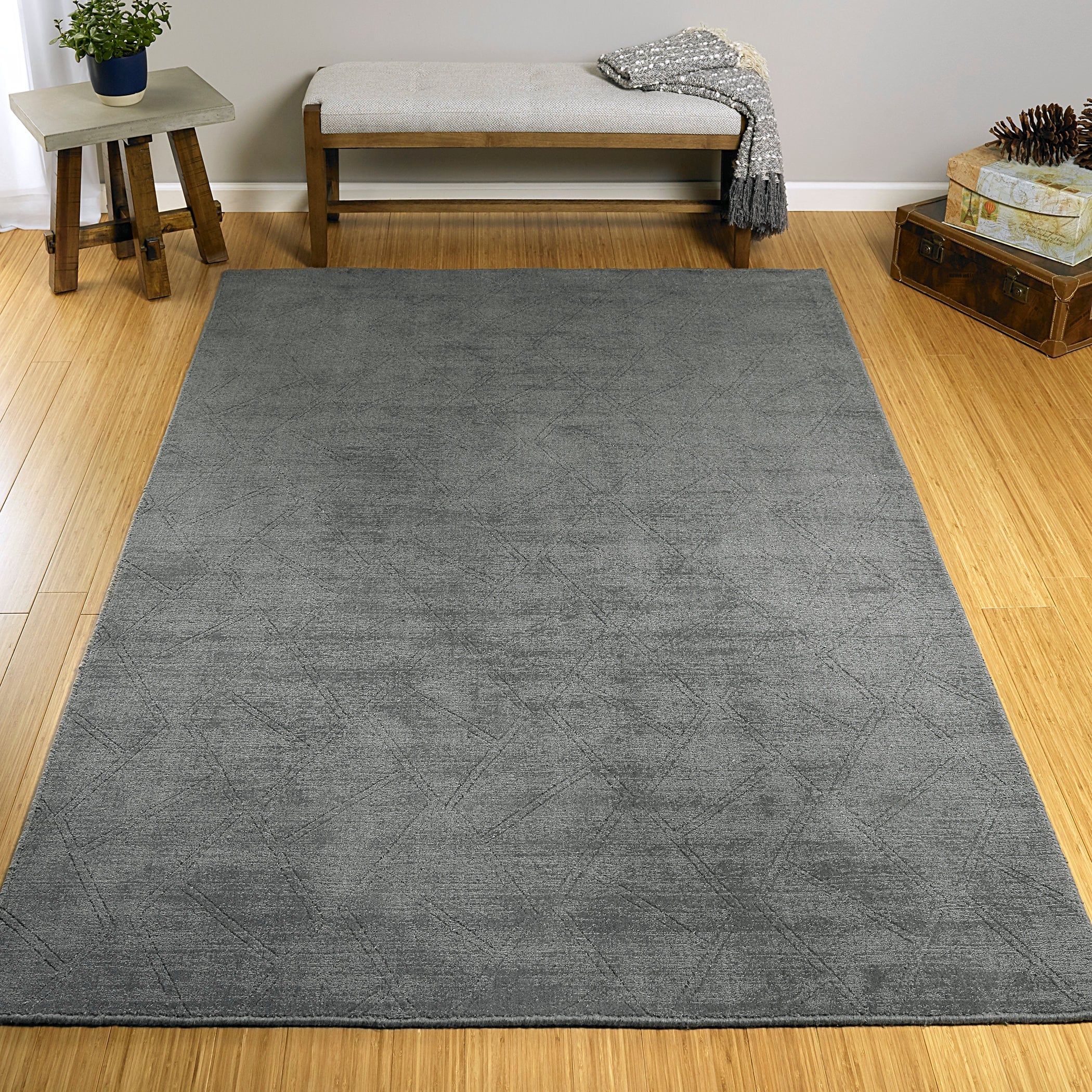 Hand Loomed Polyester Moravec Rug