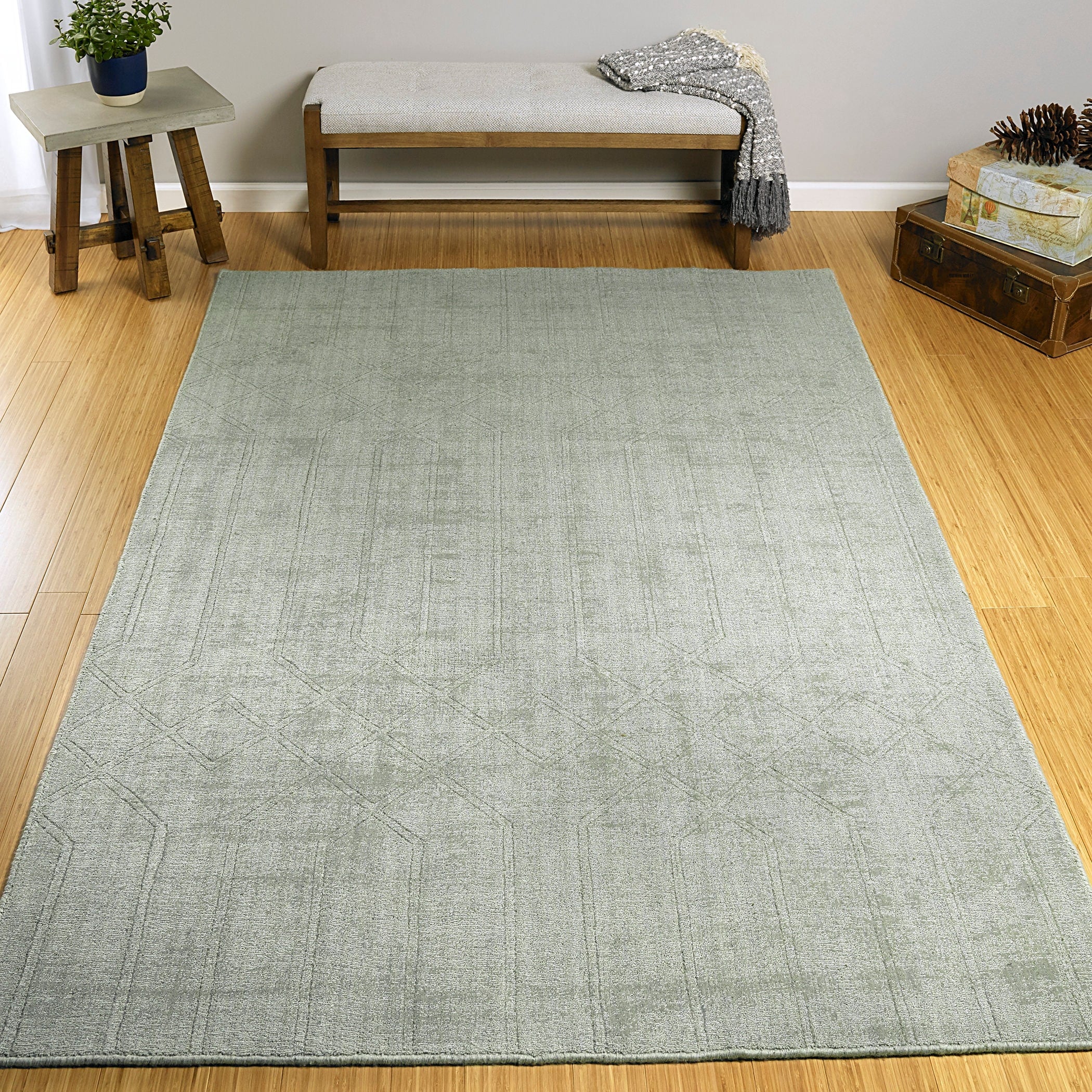 Hand Loomed Polyester Moravec Rug