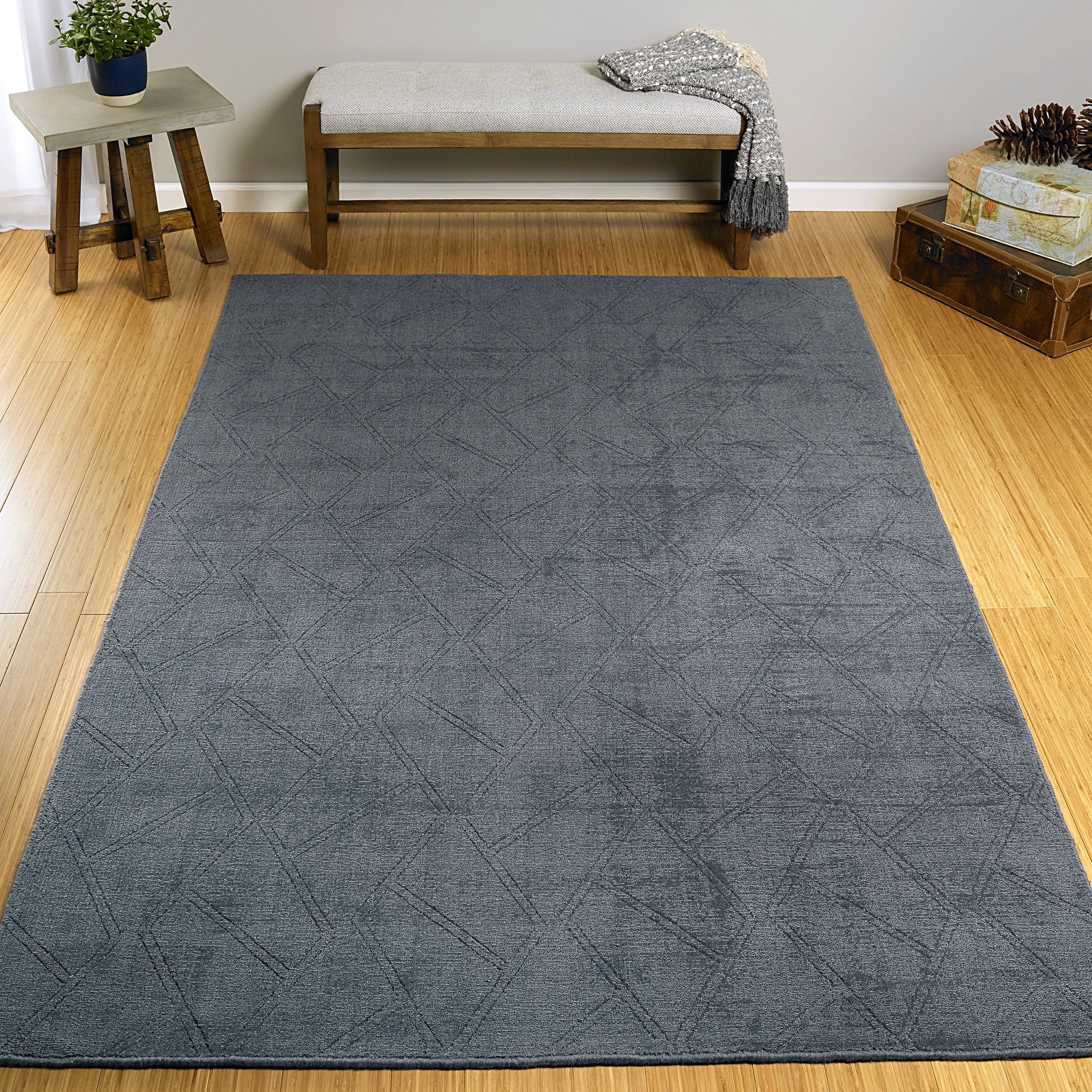 Hand Loomed Polyester Moravec Rug