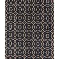 Hand Made Moroccan Oriental Trellis Gabbeh Oriental Area Rug Carpet 98 X 83