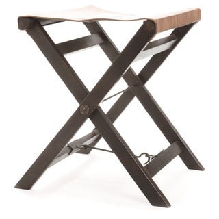 Folding Leather Stool