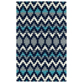 Hand Tufted Copal Navy Wool Rug 5 X 79