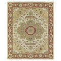 Hand Tufted Joaquin Heriz Oatmeal Wool Rug 8 X 10
