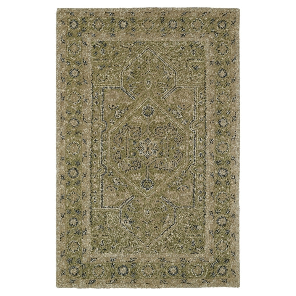 Hand Tufted Mi Casa Green Heriz Rug 8 X 10