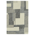 Hand Tufted Mi Casa Ivory Geo Rug 36 X 56