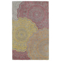 Hand Tufted Ombre Fire Pinwheel Rug 5 X 79