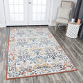Rizzy Home Hand Tufted Opulent Natural Wool Floral Area Rug 9X12 9 X 12