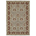 Hand Tufted Perry Panel Grey Wool Rug 8 X 10