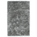 Hand Tufted Silky Shag Silver Rug 5 X 7 5 X 7
