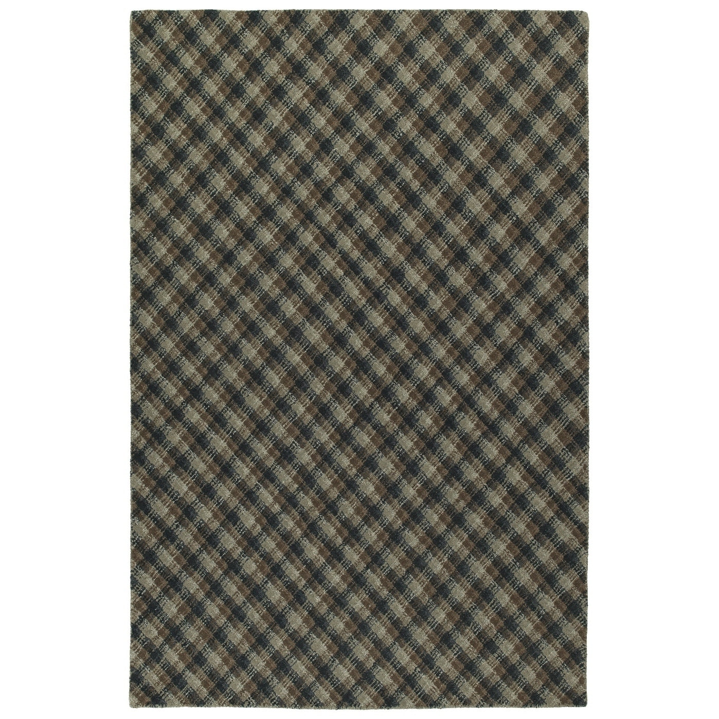 Hand Tufted Snook Charcoal Wool Rug 8 X 10