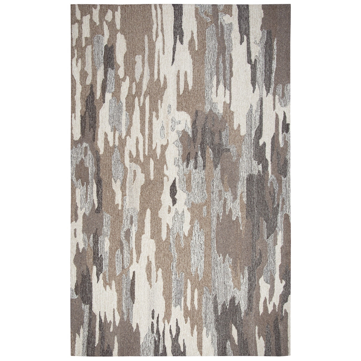 Hand Tufted Suffolk Brown Abstract Wool Area Rug 8 X 10 8 X 10