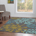 Hand Tufted Trio Dandelion Grey Polyester Rug 5 X 7 5 X 7
