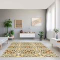 Hand Tufted Trio Mosaic Ivory Grey Polyester Rug 8 X 10 8 X 10