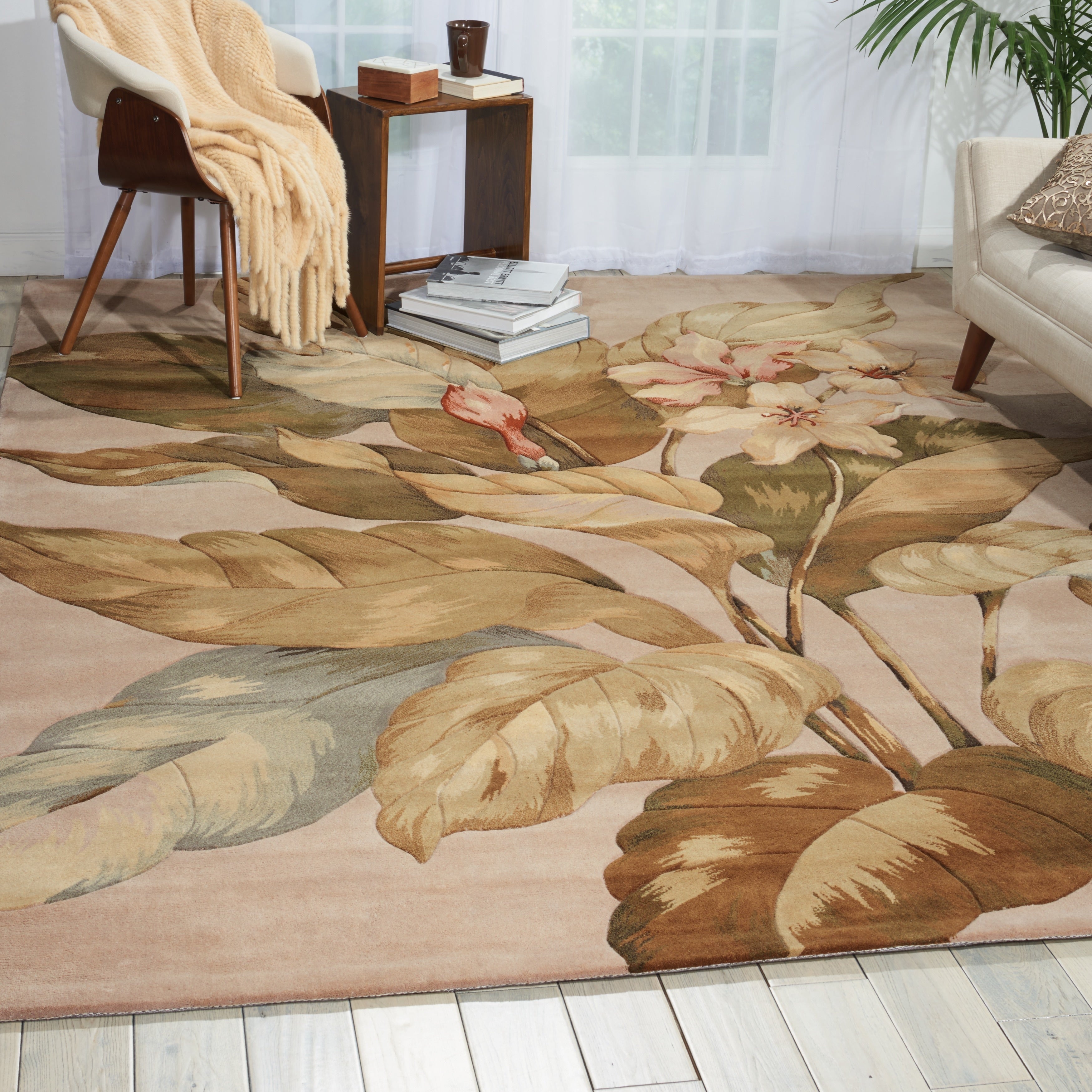 Hand Tufted Tropical Beige Rug