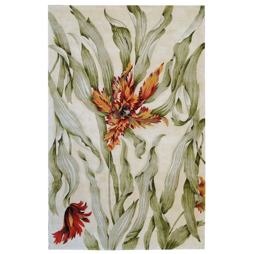 Hand Tufted Tropical Plum Rug