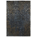 Hand Tufted Wool Viscose Anastasia Charcoal Damask Rug 8 X 11