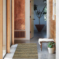 Hand Woven Blue Braided Jute Rug