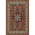 Hand Woven Oriental 100 Wool Carpet Southwestern Geometric Oranges Rust Kilim Area Rug 5 8 X 3 9