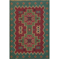 Hand Woven Oriental 100 Wool Carpet Southwestern Geometric Pink Kilim Area Rug 5 11 X 4 0