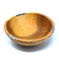 Hand Carved Olive Wood 9 Inch Bowl Handmade In Kenya
