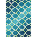 Hand Hooked Indoor Outdoor Capri Trellis Rug 76 X 96 76 X 96