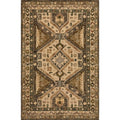 Hand Hooked Taupe Beige Traditional Geometric Wool Area Rug 93 X 13