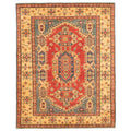 Hand Knotted Finest Gazni Blue Red Rug Ecarpetgallery 51 X 68