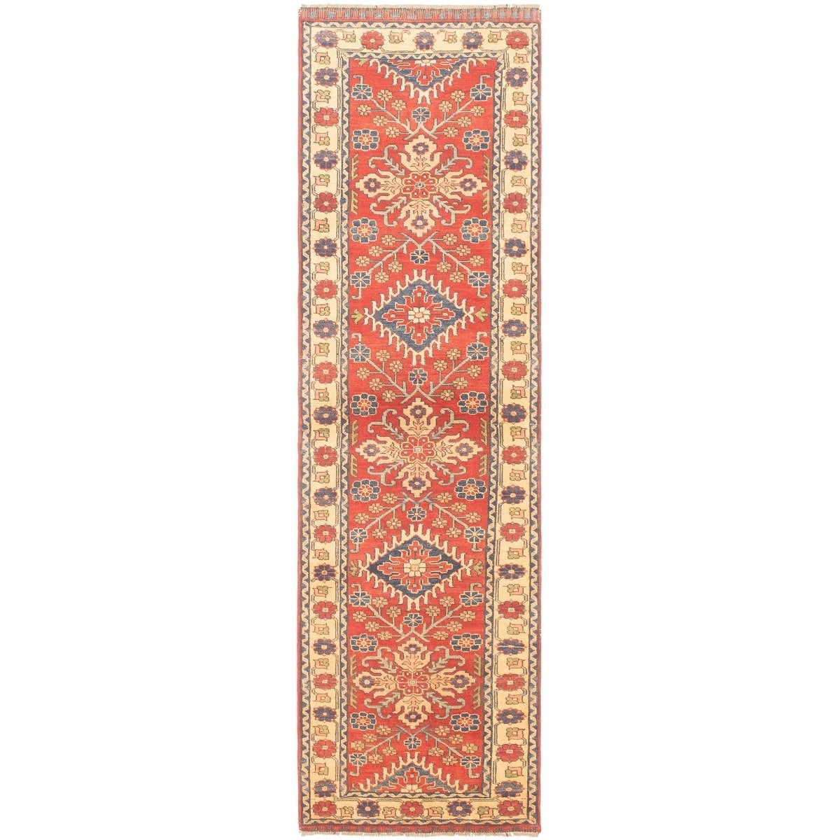 Hand Knotted Finest Gazni Red Rug Ecarpetgallery 28 X 99