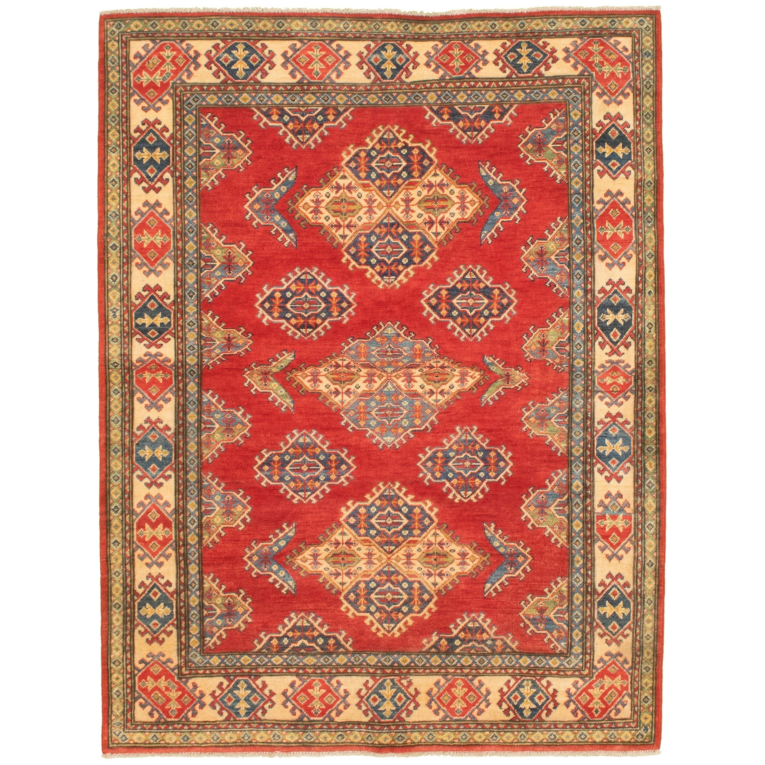 Hand Knotted Finest Gazni Red Wool Rug Ecarpetgallery 411 X 66