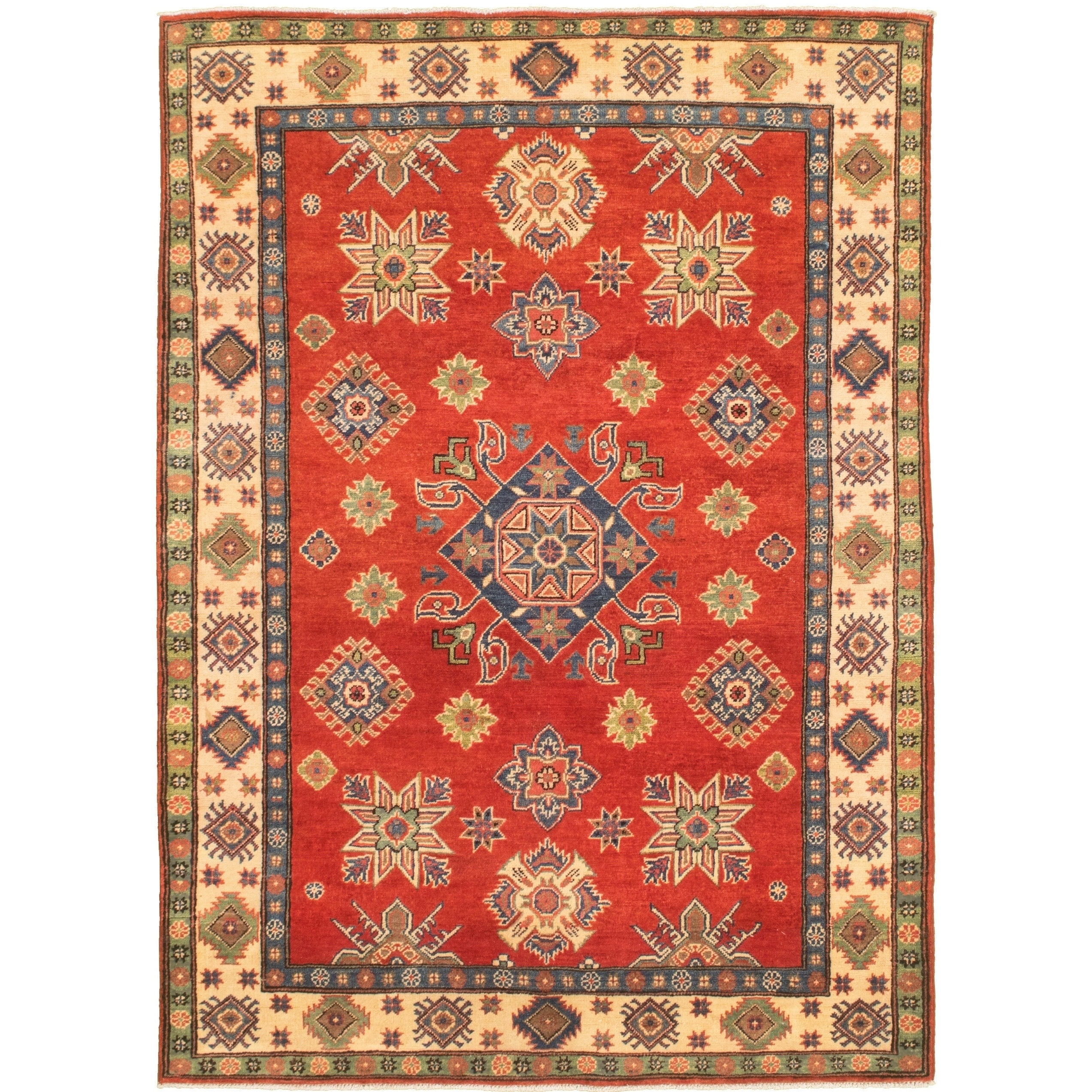 Hand Knotted Finest Gazni Red Wool Rug Ecarpetgallery 411 X 71