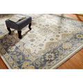 Umbria Ivory Grey Hand Knotted Wool Rug