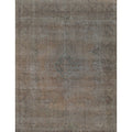 Hand Knotted Vintage Grey Overdyed Wool Area Rug 97 X 126