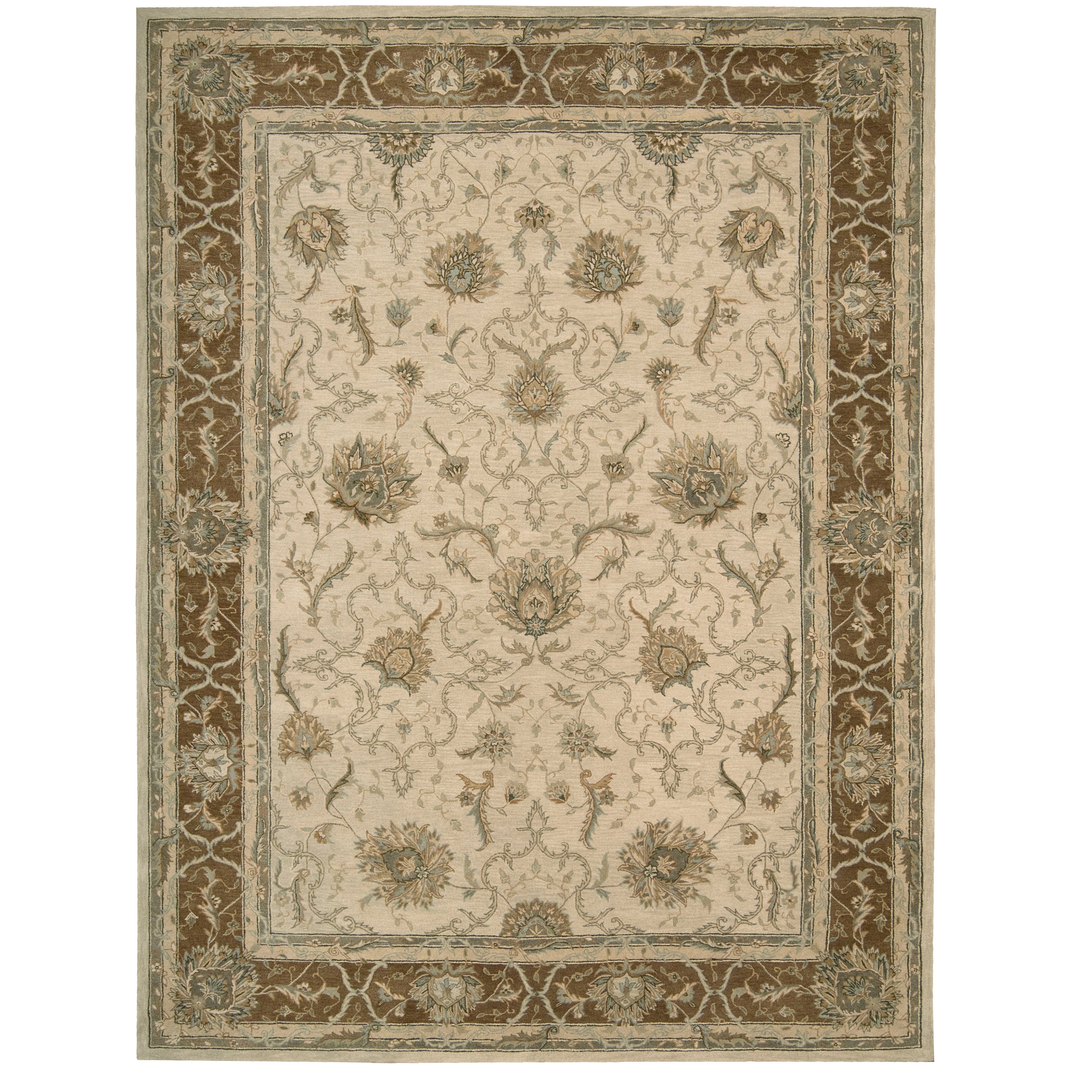 Hand Tufted Heritage Hall Mist Wool Rug