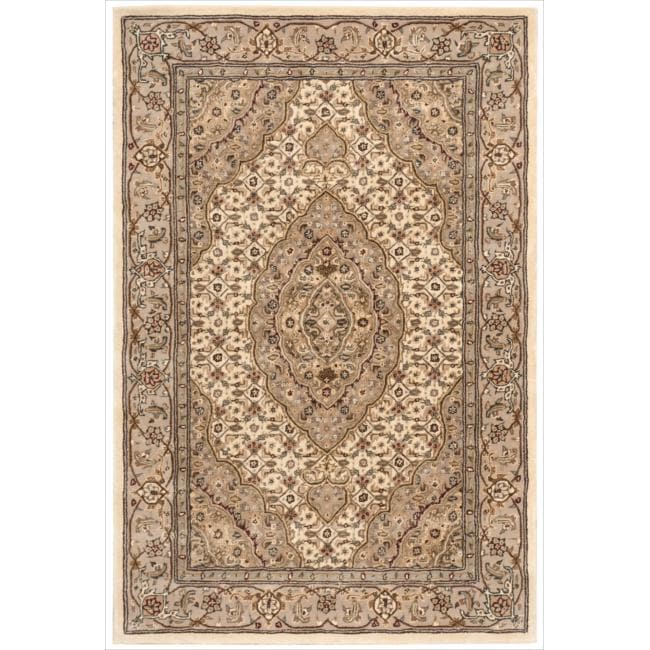 Nourison Hand Tufted 2000 Medallion Beige Area Rug 56 X 86
