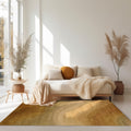 Hand Tufted Wool Gold Contemporary Abstract Morono Rug 5 X 8 5 X 8