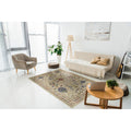 Hand Tufted Wool Ivory Traditional Oriental Morris Rug 79 X 99