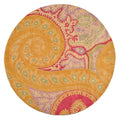 Hand Tufted Wool Orange Transitional Floral Paisley Rug 5 X 8