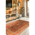Hand Tufted Wool Rust Traditional Oriental Morris Rug 79 X 99 Multi 79 X 9