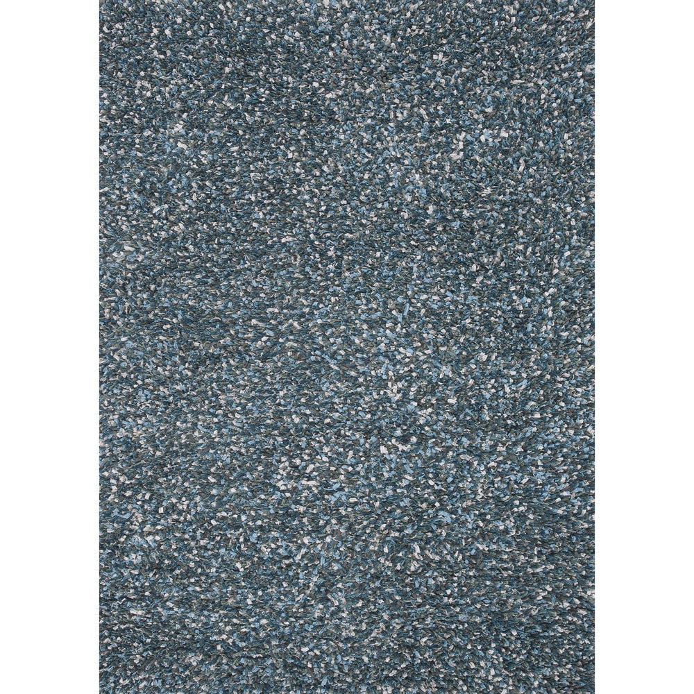 Hand Woven Baxter Blue Shag Rug 76 X 96 76 X 96